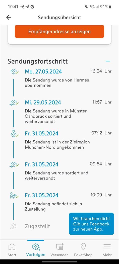 hermes sonntag zustellung|hermes sendung ab wann.